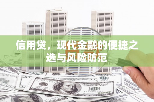 嵩明信用贷，现代金融的便捷之选与风险防范