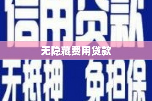 嵩明无隐藏费用贷款