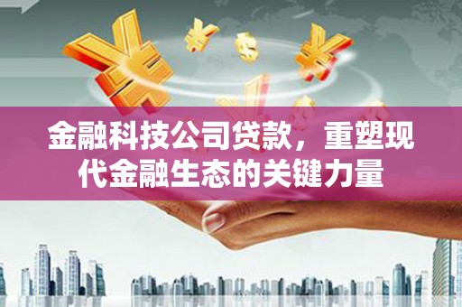 嵩明金融科技公司贷款，重塑现代金融生态的关键力量