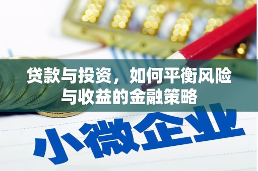嵩明贷款与投资，如何平衡风险与收益的金融策略
